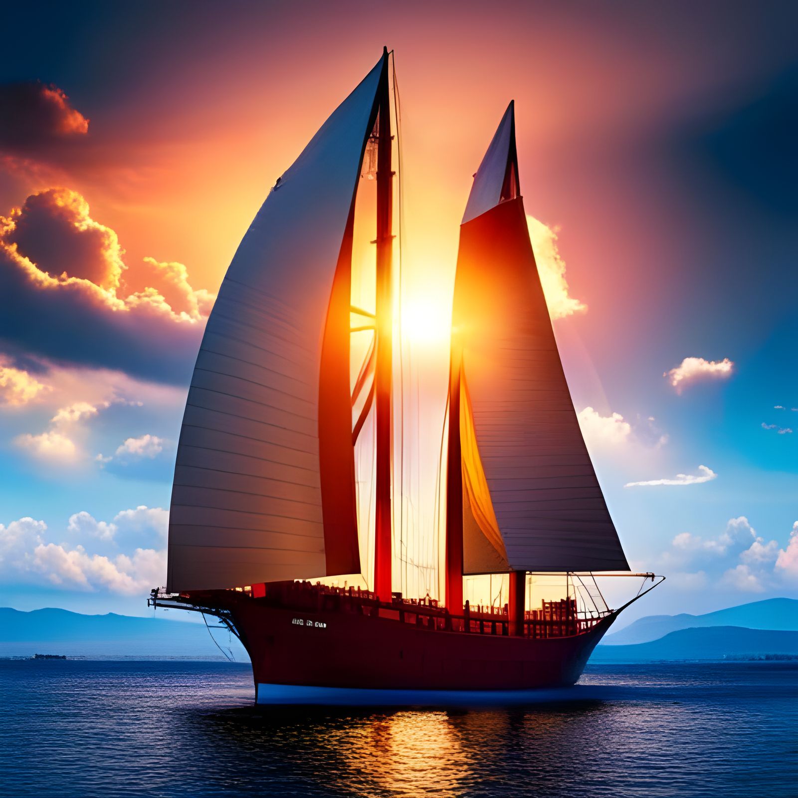 Fiery Explosion in Crystal Orb: Dark Fantasy Art