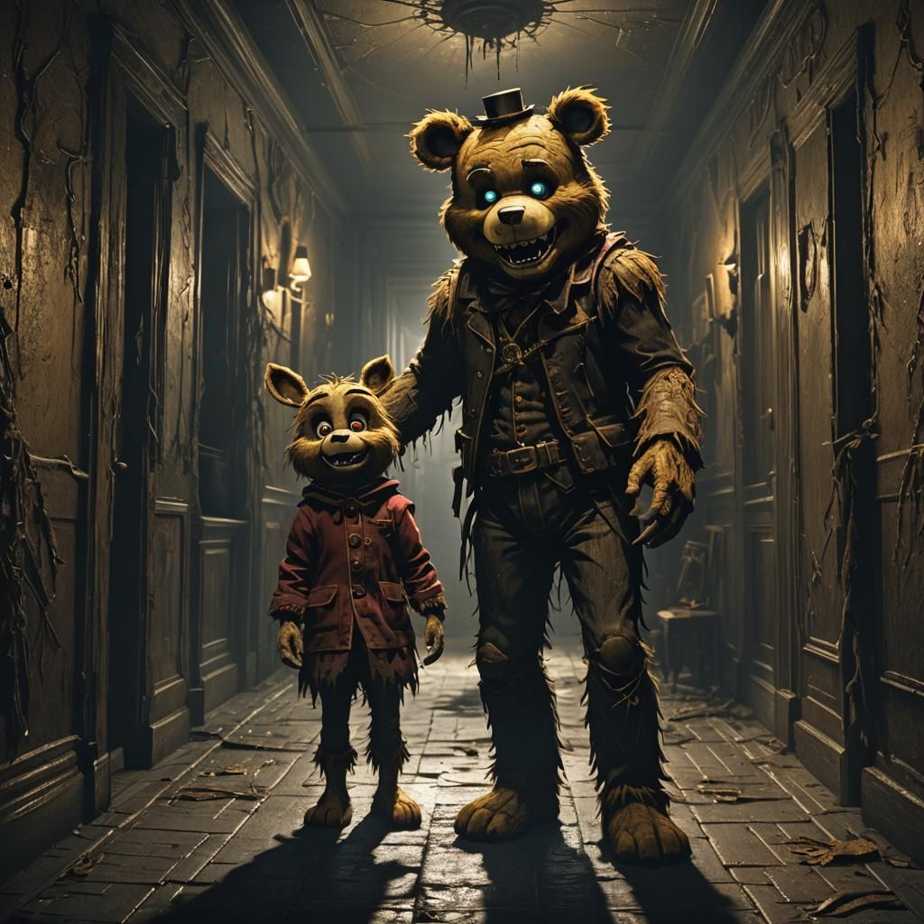 Freddy Fazbear and Chica: Gustave Doré Horror