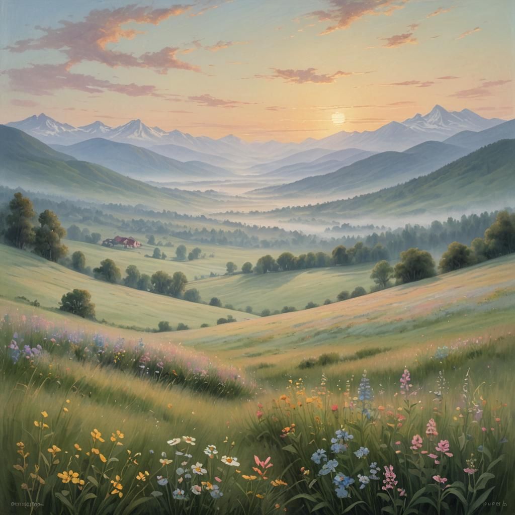 Springtime Meadows in the Romantic Era