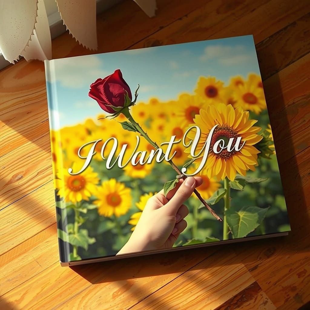 Vibrant Music Album Cover in Golden Hues