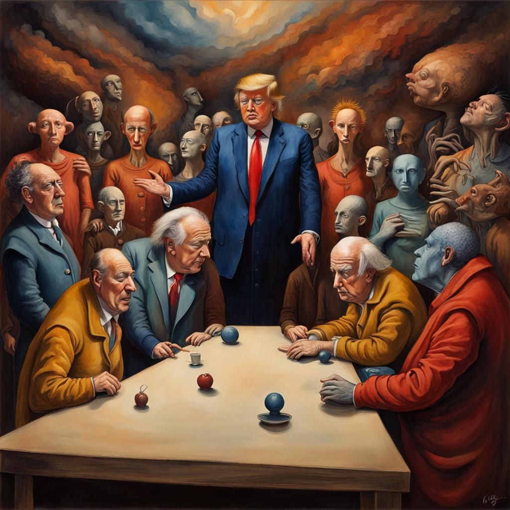 Surreal Dreamscape with Dark Fantasy Elements