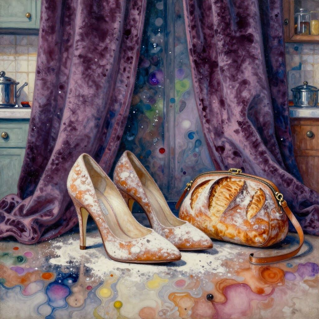 Sourdough High Heels and Baguette Purse Surrealism
