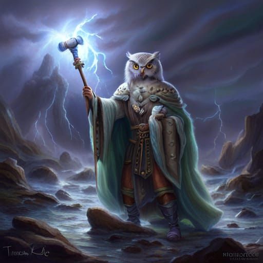 Ethereal Owl Ranger with Lightning Maul