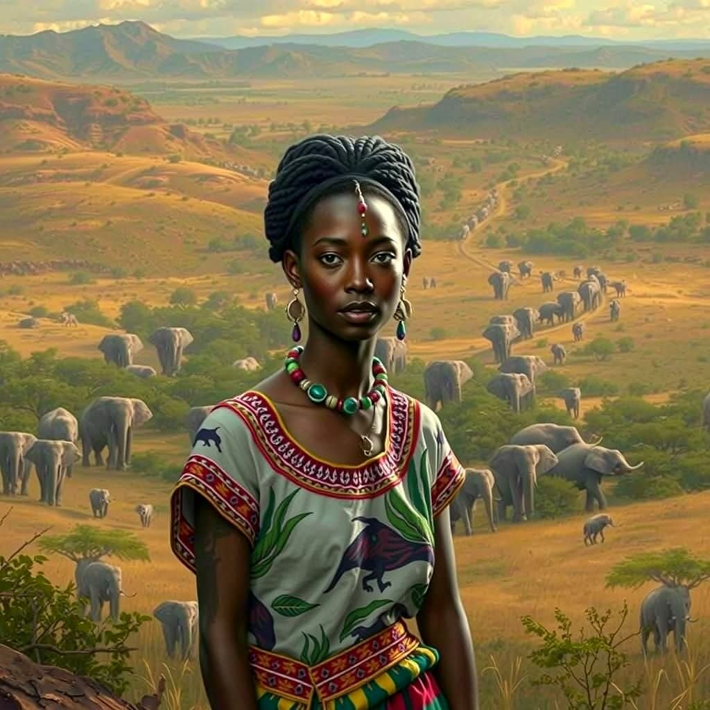 African Beauty Unveiled: A Majestic Portrait of a Continent