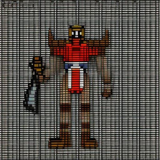 Video Game Pixel Art - Quake Ranger