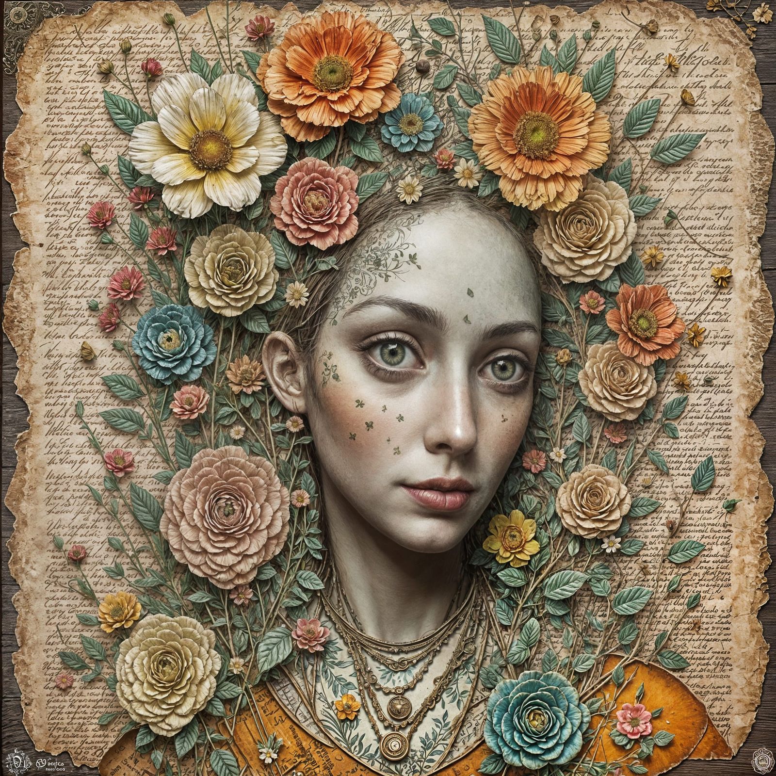 Vintage Collage with Eerie Aesthetic