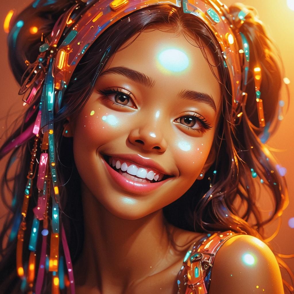 Cartoon Dog in Fairycore Anime Style