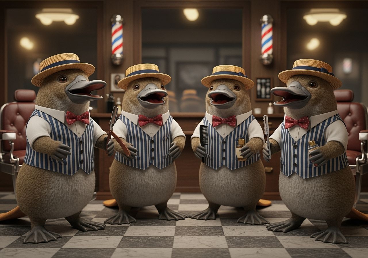 The Boomfuss Platypus Anonymous Barbershop Quartet