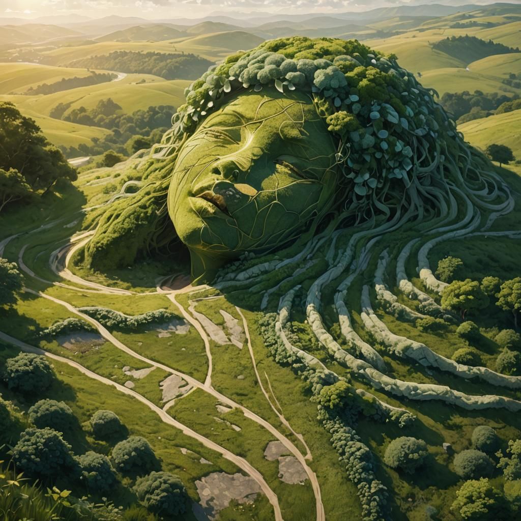 Surreal Maiden Landscape Concept Art