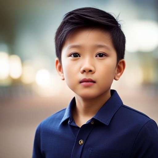 Cute Filipino Baby Boy Portrait in Natural Lighting