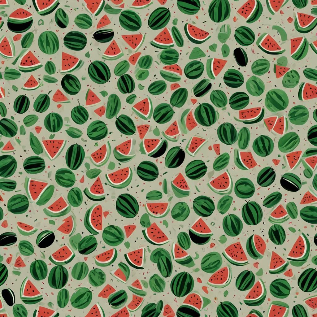 Symbolic Watermelons: A Palestinian Flag Representation