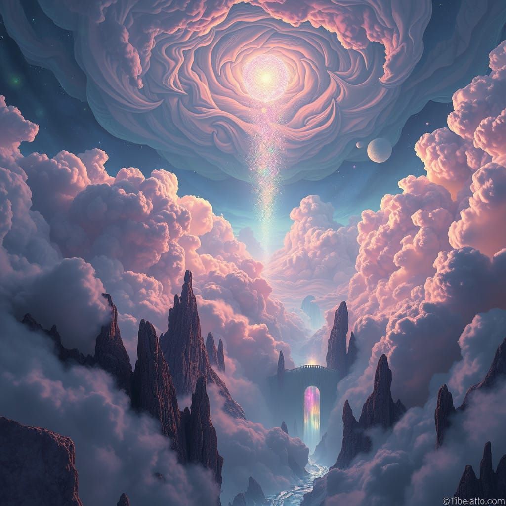 Dreamlike Realms of Endless Everfall in Vibrant, Ethereal Sp...