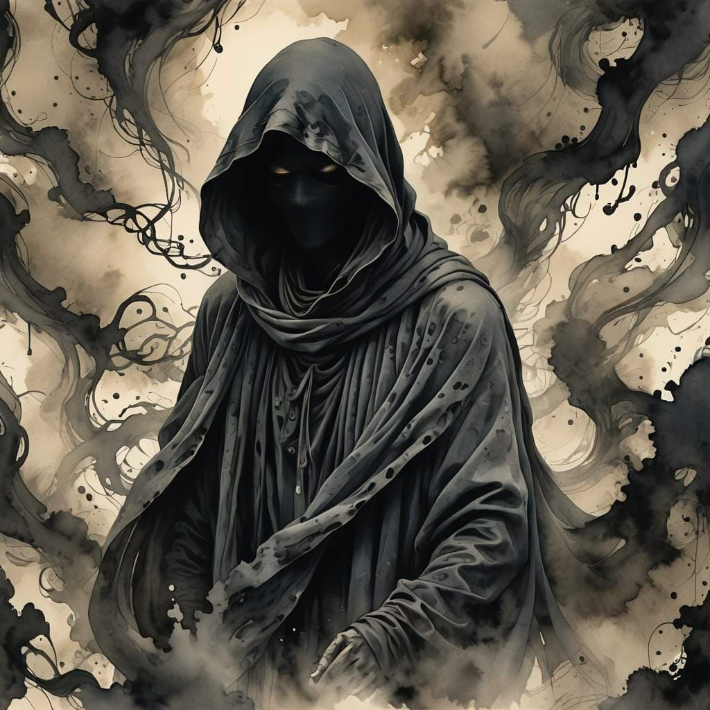 a Mysterious Shrouded Figure