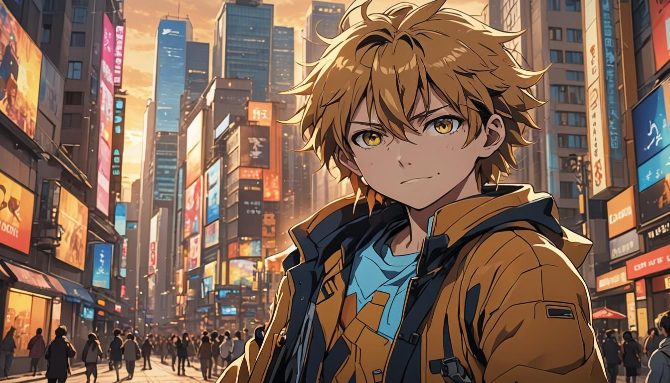 Anime Hero Unlocks Power in City Square