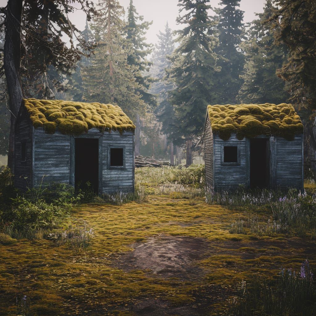 Decades-Abandoned Campsite in Detailed Matte Painting