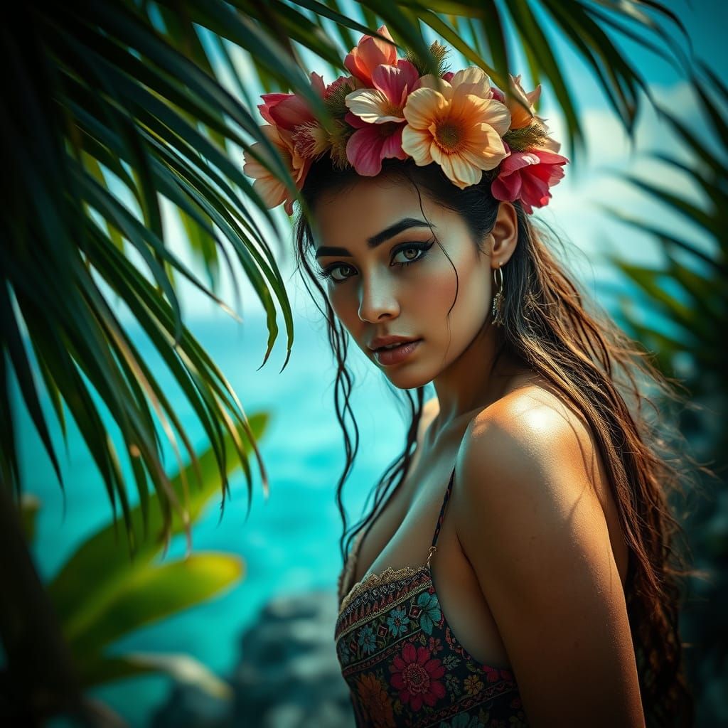 Hyperrealistic Tropical Paradise