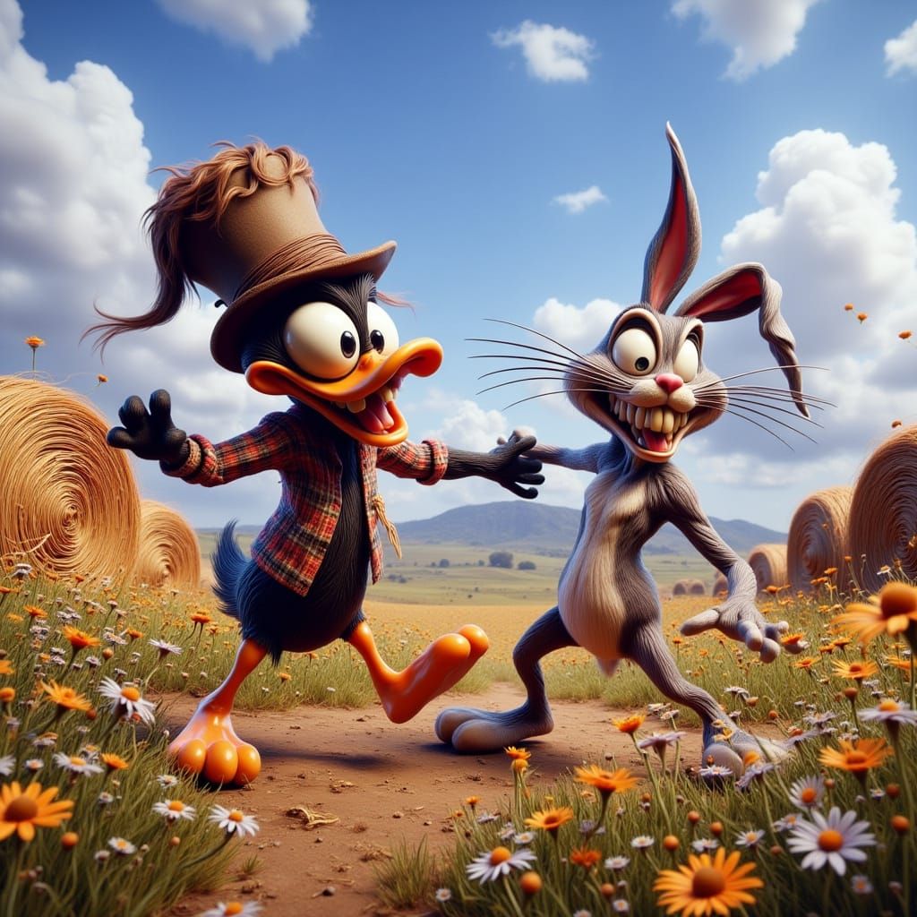 Daffy Duck and Bugs Bunny's Country Dance