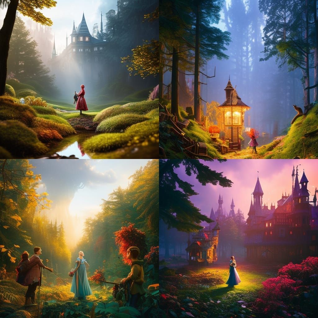 Fairy Tale Scene: Detailed Photoillustration