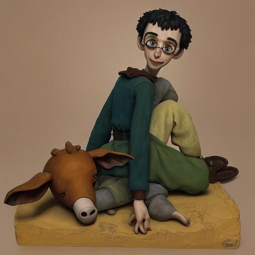 Aardvark in Expressionist Animation Style