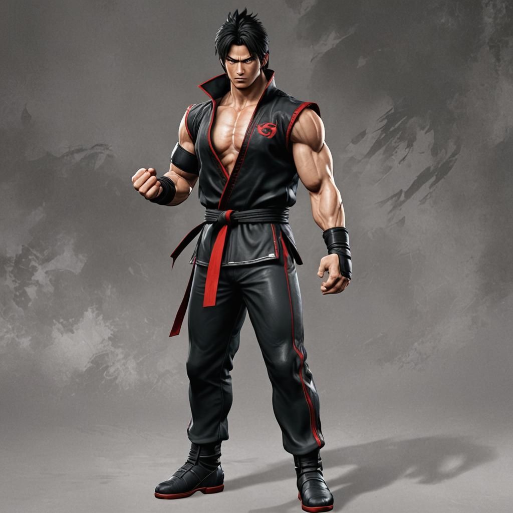 Jin Kazama Ready to Fight in Tekken Arena