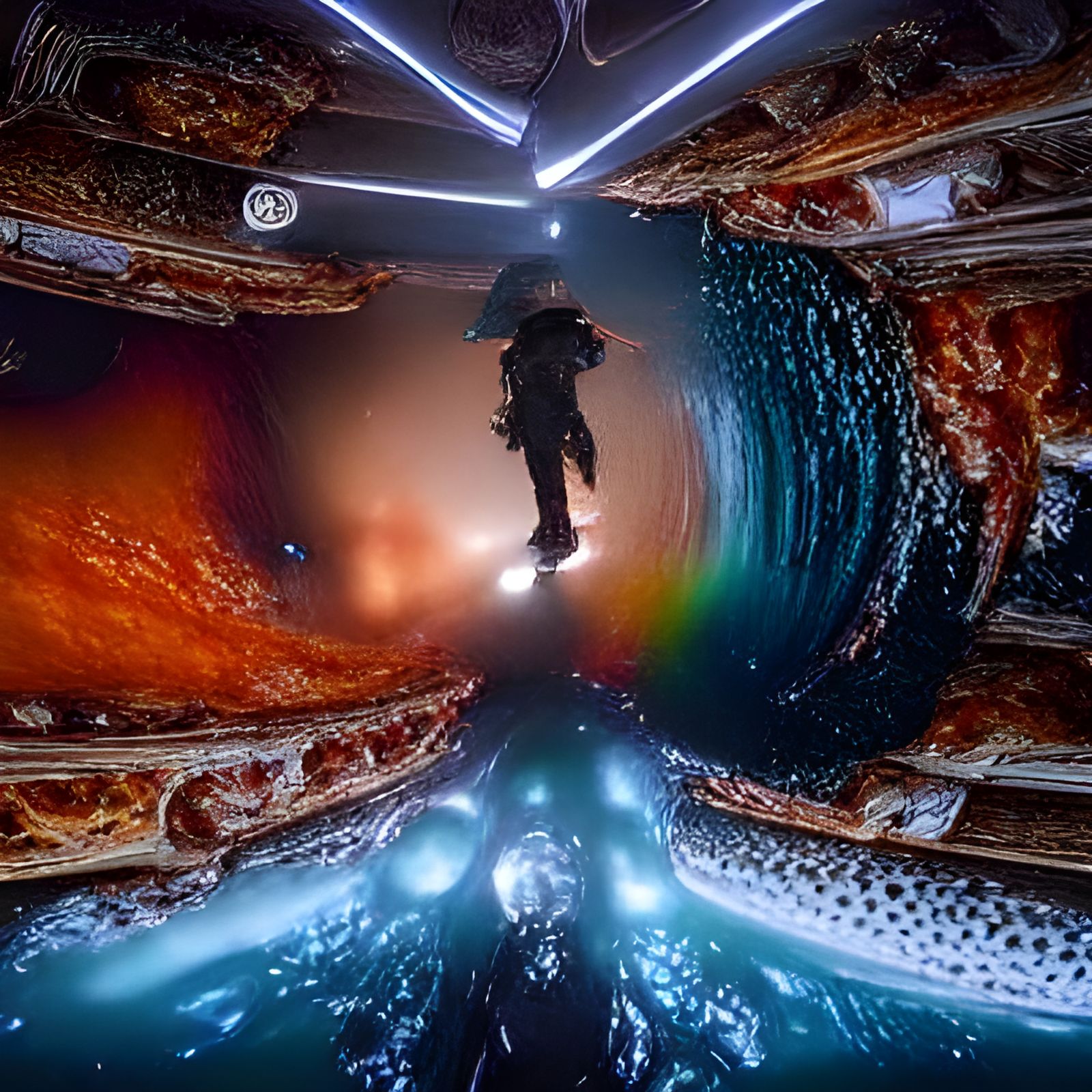 Falling into the Event Horizon: Sci-Fi Holographic Art