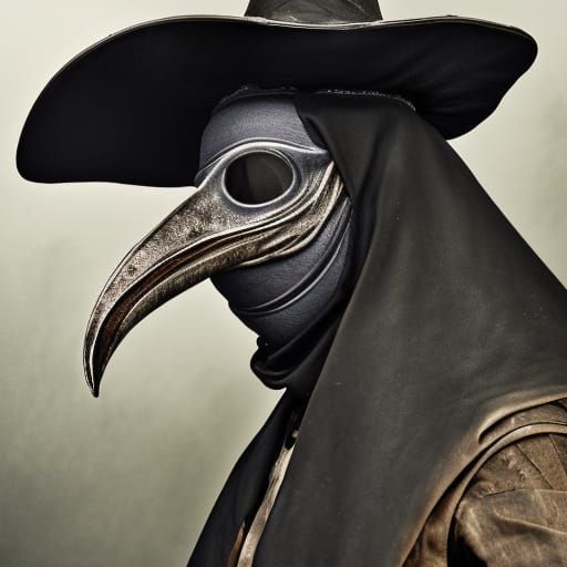 Medieval Plague Doctor in Hyperrealistic Detail