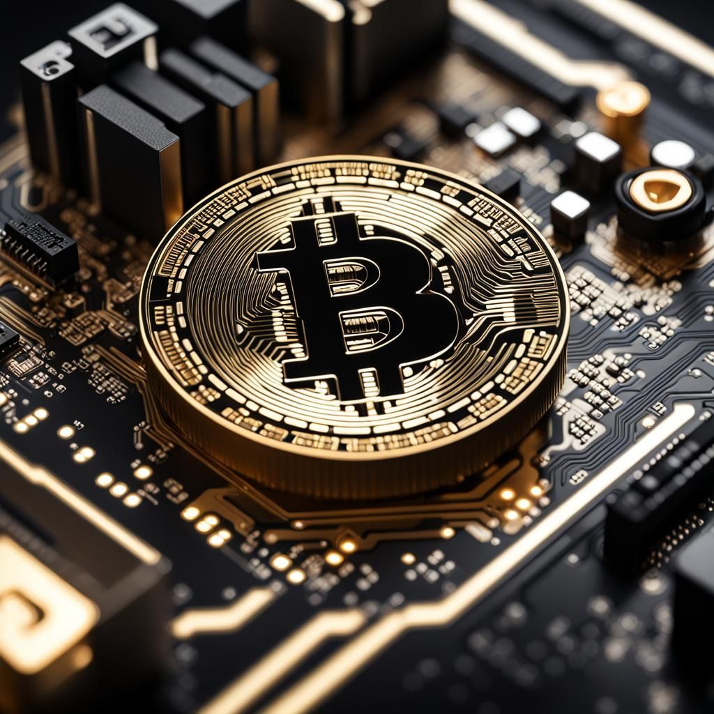 Graphics Card Prints Bitcoin: Cinematic Crypto Art