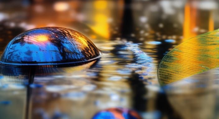 Number 42 in Matrix Style with Ambient Glow