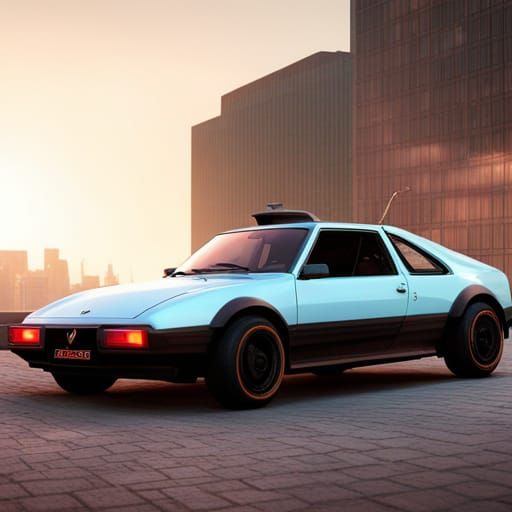 Cyberpunk 1982 Renault Lecar Neon