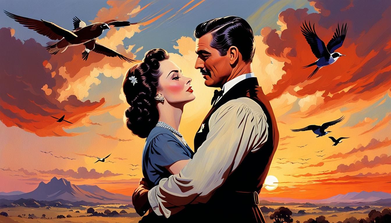 Gable and Leigh in "Gone With The Wind" Style