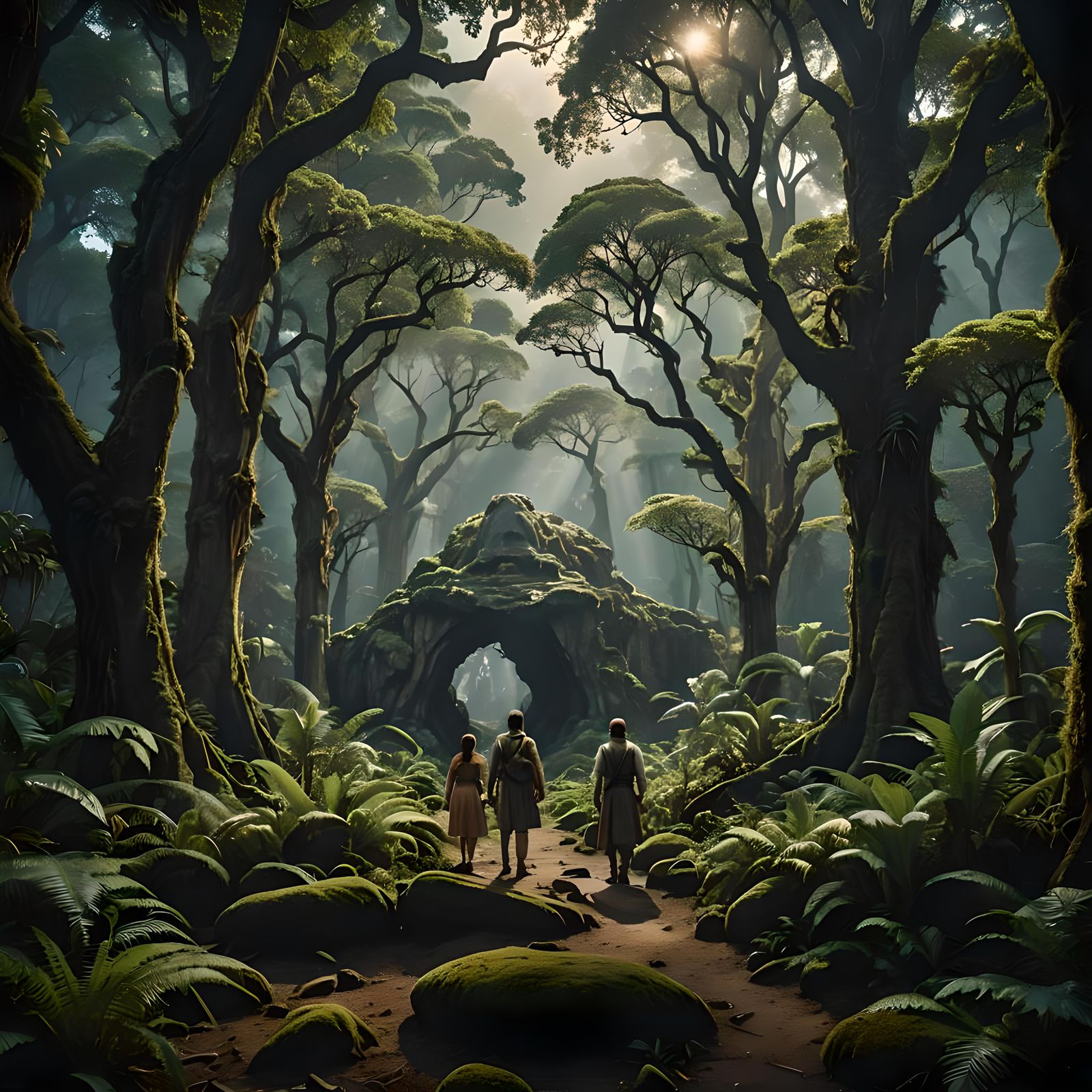 Hyperrealistic Fantasy of Ancient Lemuria