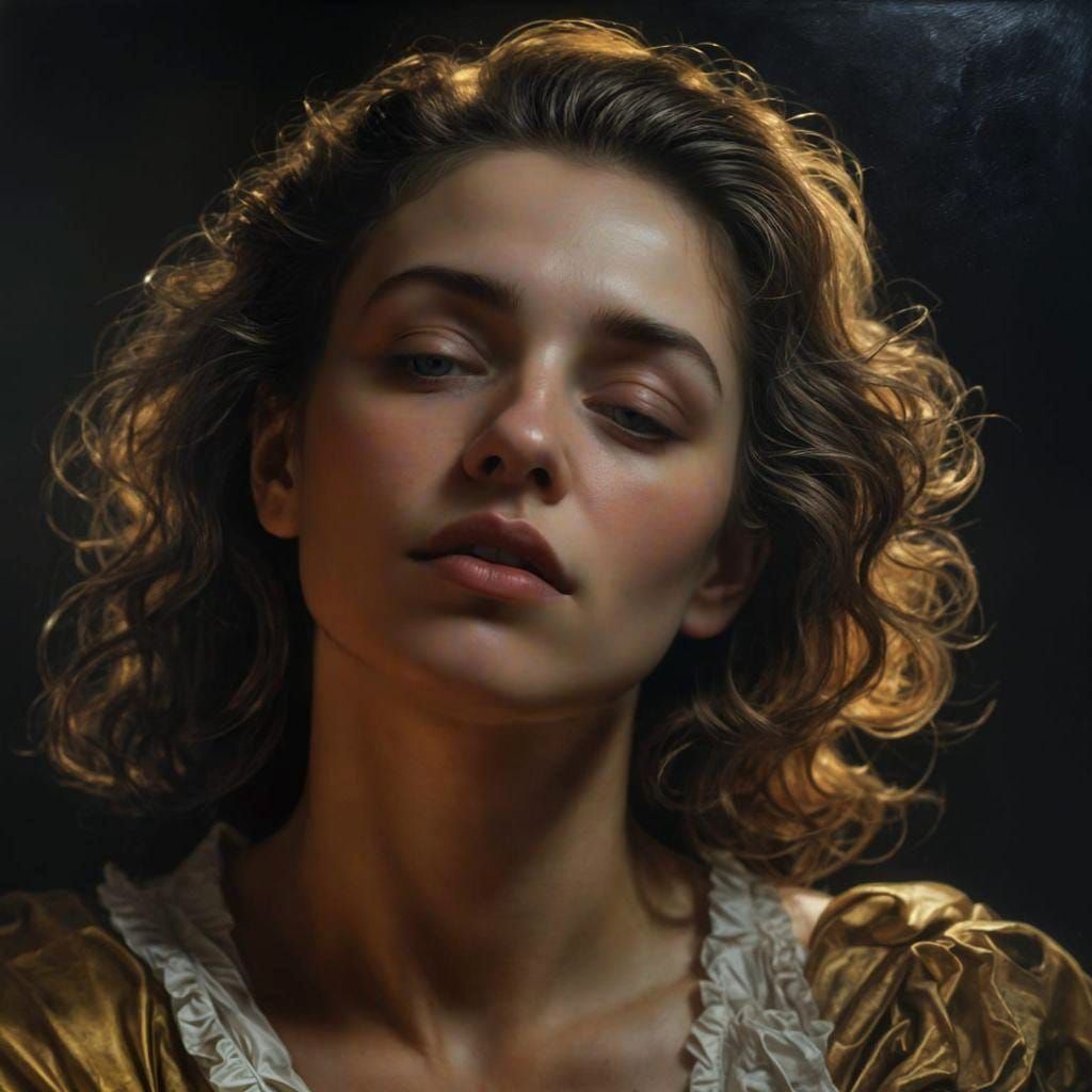 Dream Portrait in Chiaroscuro Style