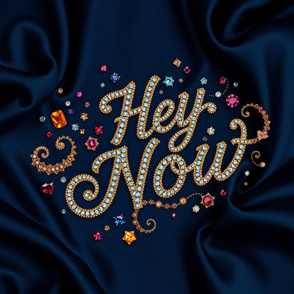 Jeweled Hey Now in Art Nouveau Style