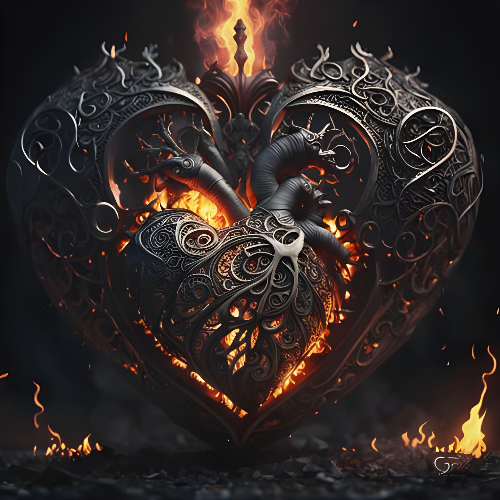 AI Interpretation of 'Here I Am Again'