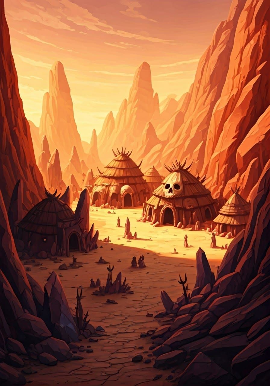 Fantasy Goblin Village in Gemstone Canyon