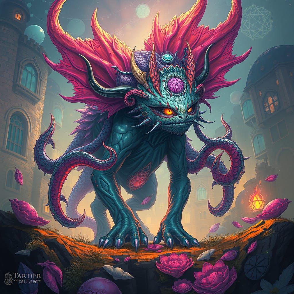 Mystical Kerkerifeshnel in Dreamlike Environment