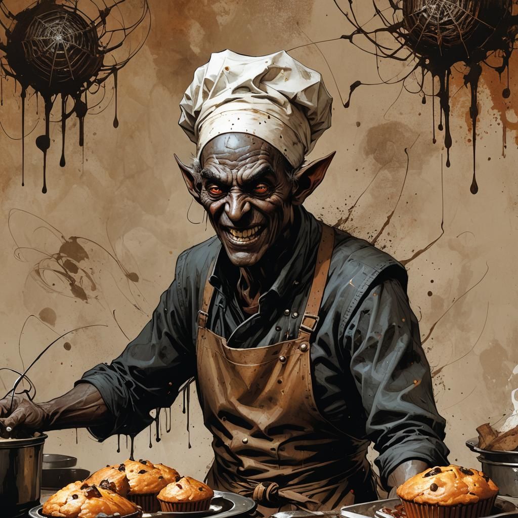 The Happy Dark Elf Baker