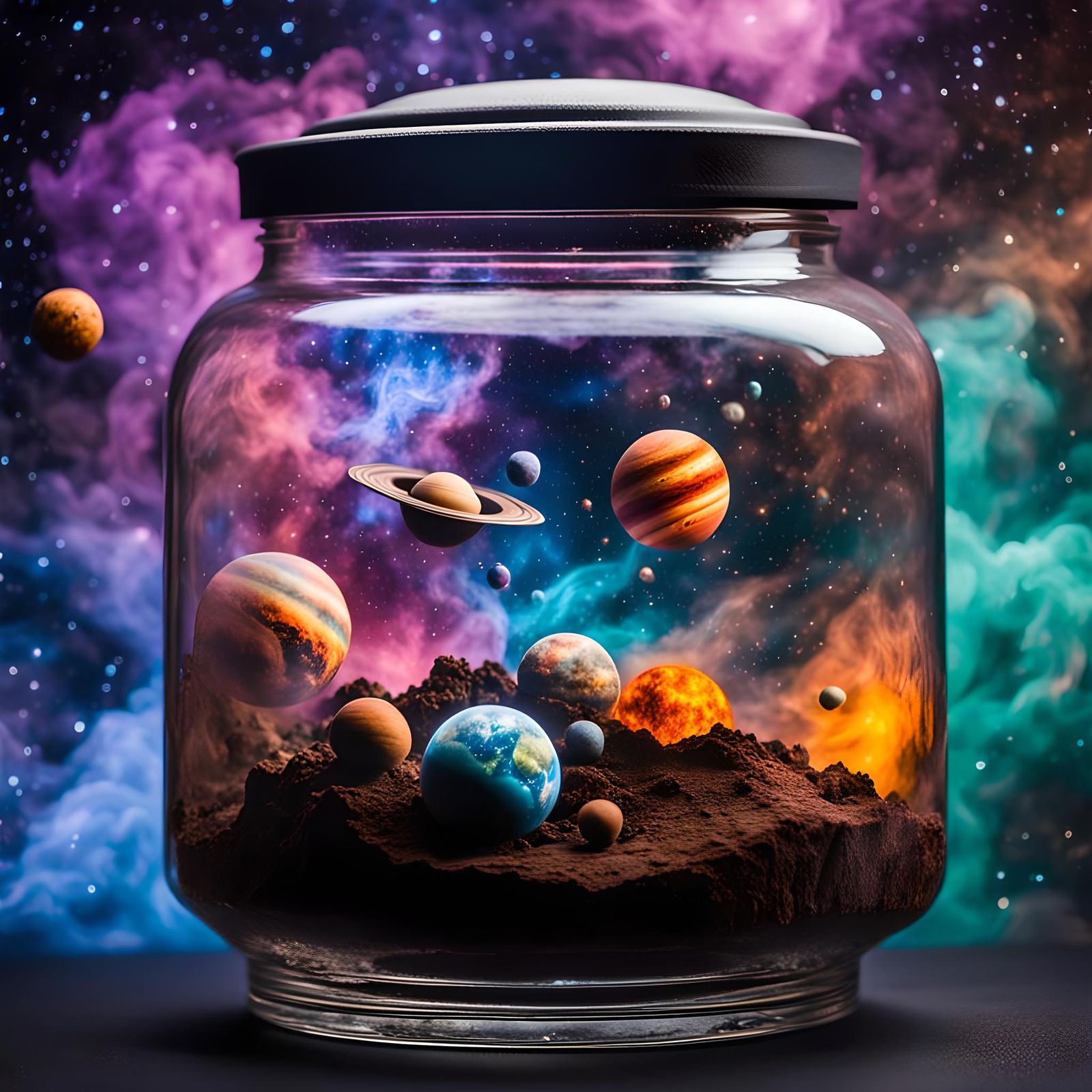 Universe in a Jar: Space Theme Photography