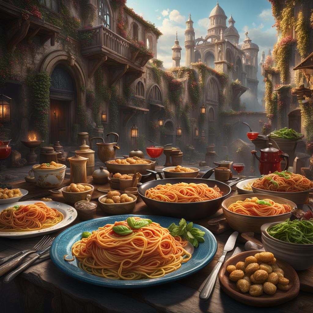 Tim Curry Serves Spaghetti Bolognese