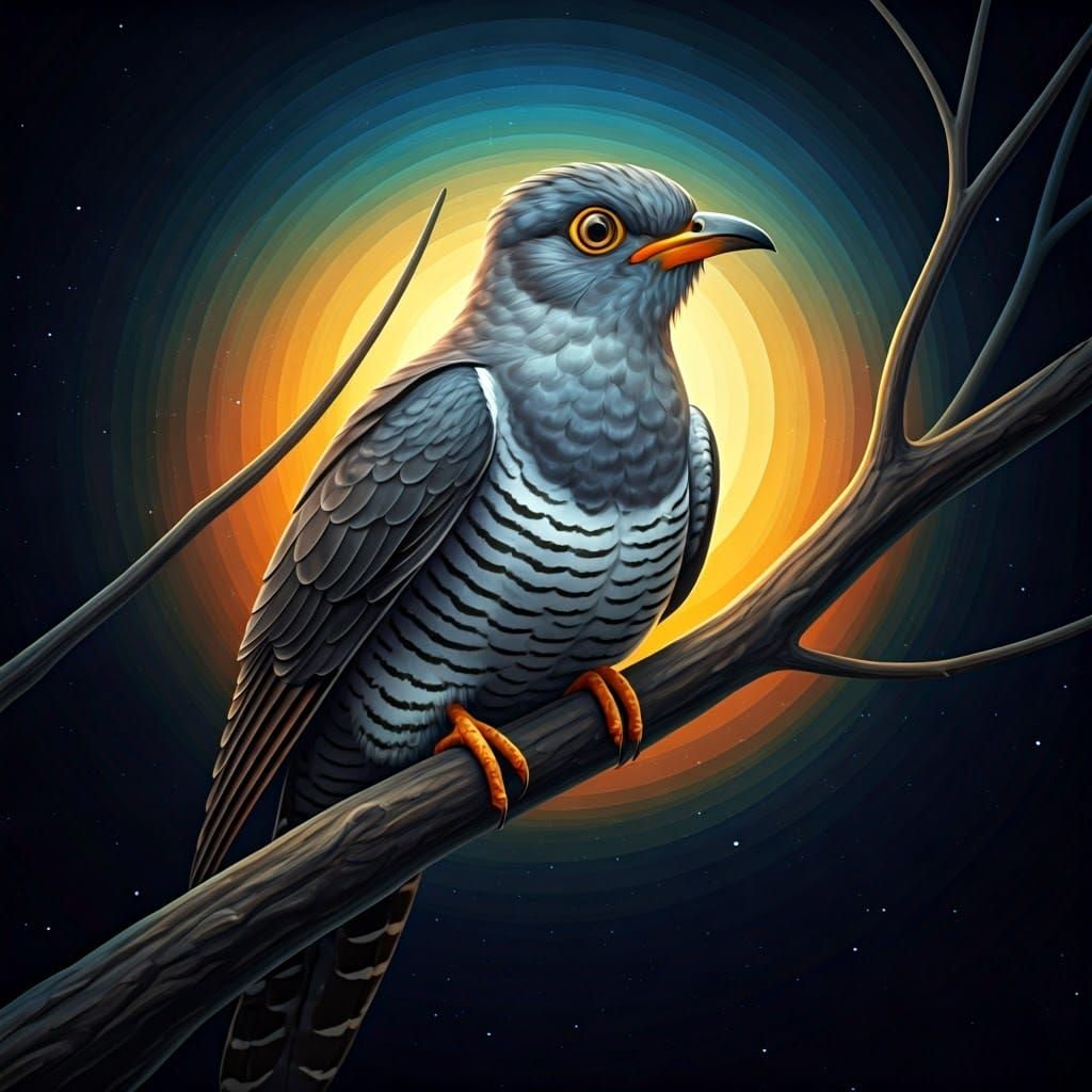 Cuckoo in Astral Branches: A Holographic Illustration