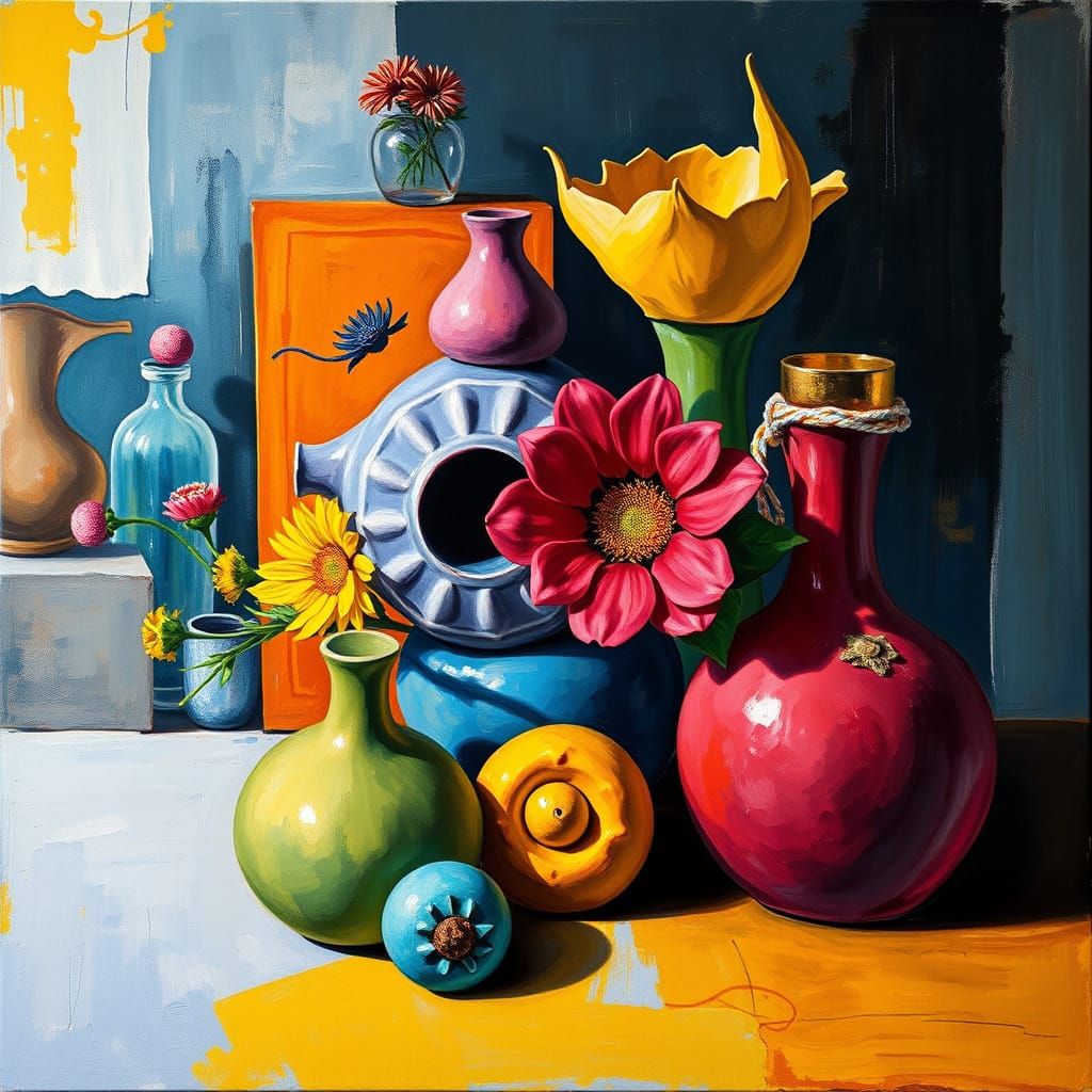 Surreal Still Life in Gouache and Watercolor