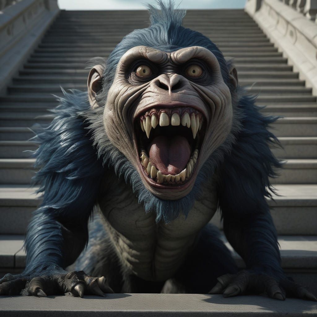 Epic Horror Creature Invasion of the United States Capitol