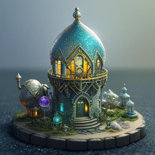 Steampunk City in a Bottle: Moonbeams and Sea Dust