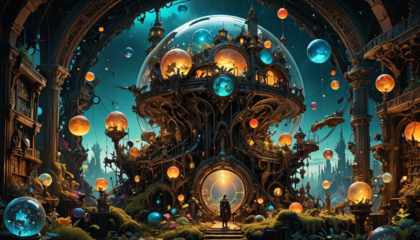 Eldritch Snowglobe: Fantasy Core Artwork