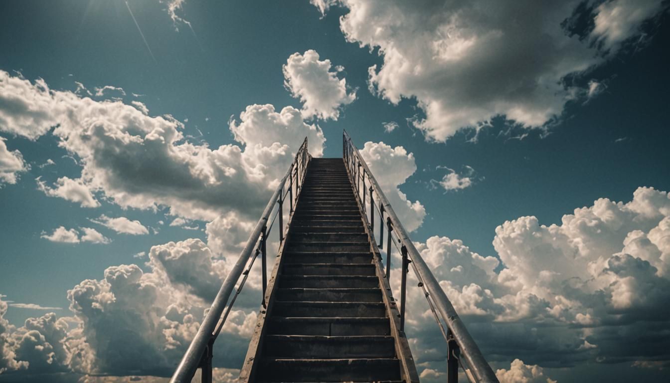 Infinite Stairway Climbs to the Sky