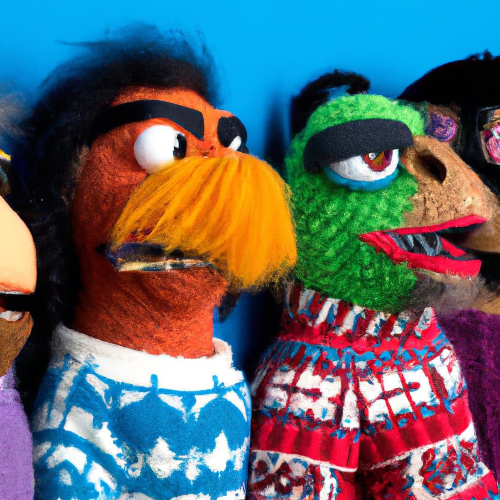 Muppet Luchadores in Masks and Sweaters