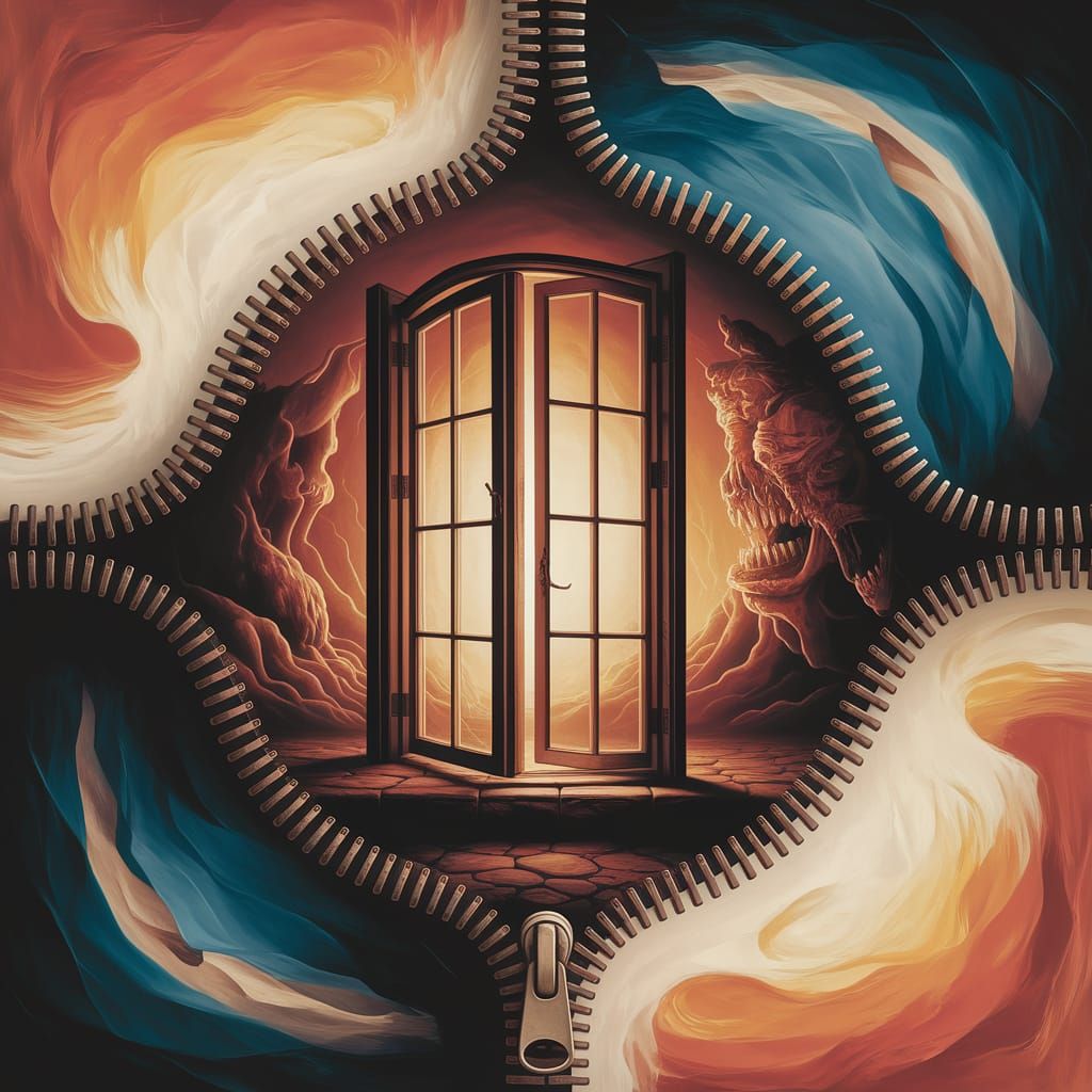 Surrealist Window to Lovecraftian Unknown as Dali-esque Pain...