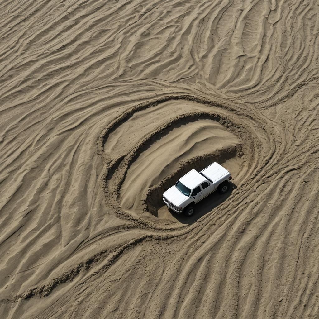 Too much sand for my little truck.