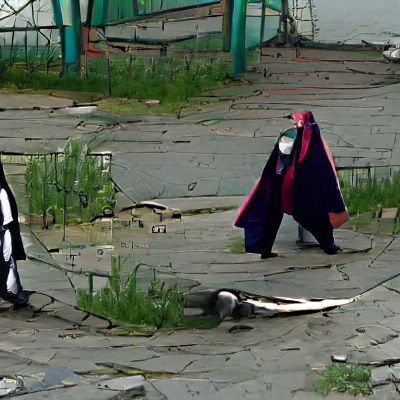 Eerie Hooded Figure in Novokuznetsk