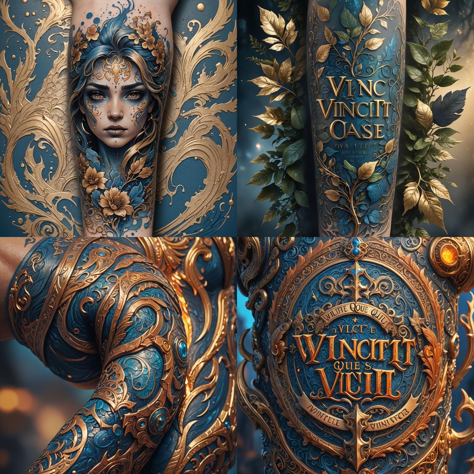 Vincit Qui Se Vincit Tattoo on Arm